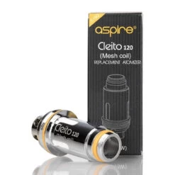 5 Pack Aspire Cleito 120 Mesh Replacement Coil Heads -E-Smoke Shop Aspire Cleito 120 Mesh Packaging 86646.1556537802