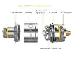 E-Smoke Shop -E-Smoke Shop Aspire Cleito 120 RTA System Exploded 41755.1480362075