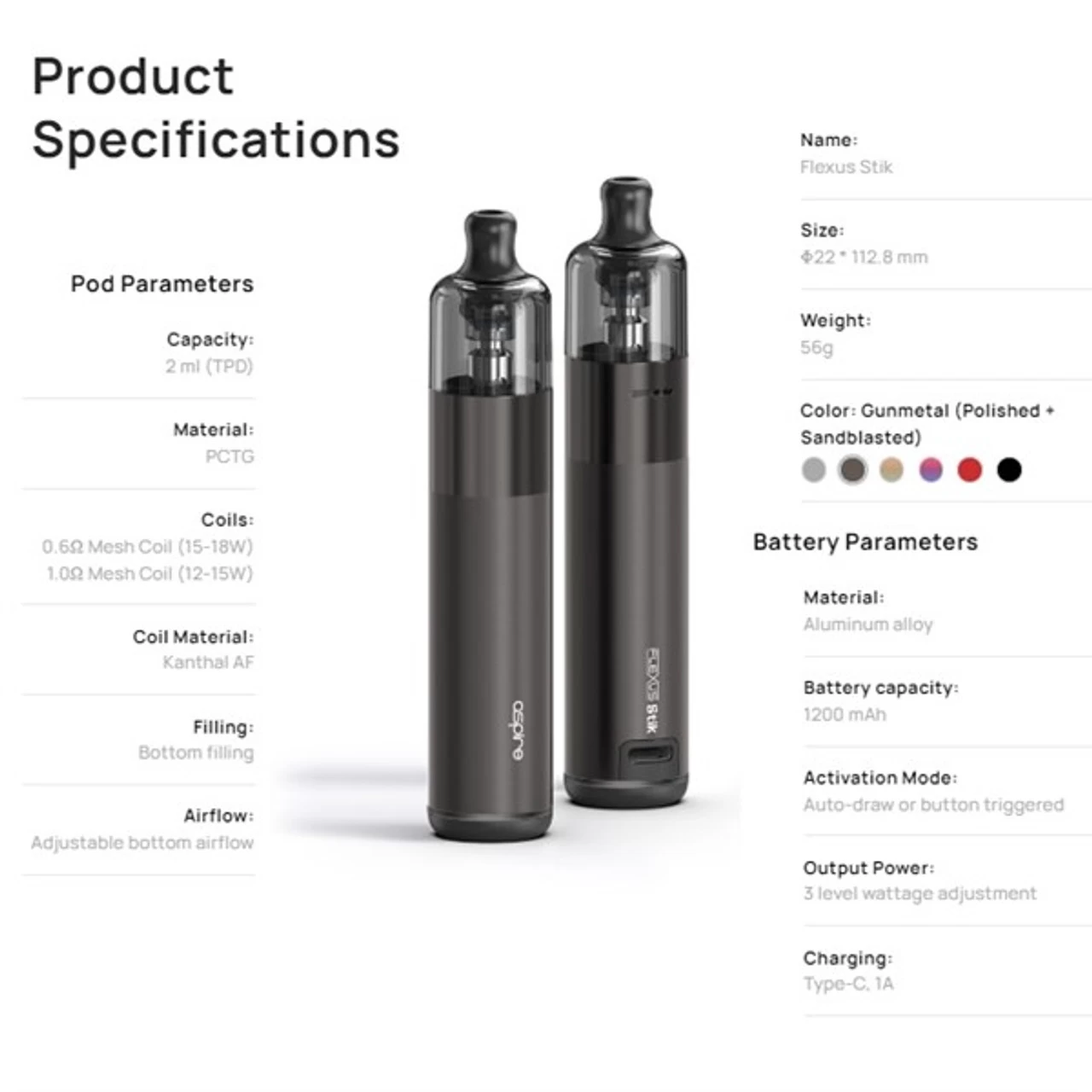 Aspire Flexus Stik Vape Kit Free E Liquids 3 Aspire Flexus Stik Vape Kit Free E Liquids - Image 3