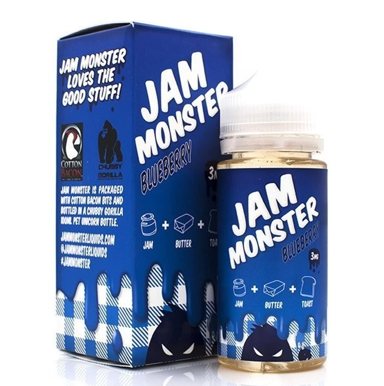 Blueberry Jam Monster Eliquid 100ml By Fresh Juice Co 1 Blueberry Jam Monster Eliquid 100ml By Fresh Juice Co