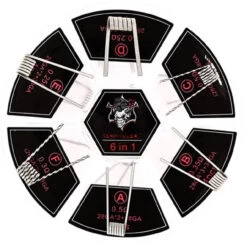 Demon Killer Coils 6 In 1 Prebuilt Coils 24 Pieces -E-Smoke Shop Demon Killer 6 in 1 SS316L Coil Example 05938.1551460630