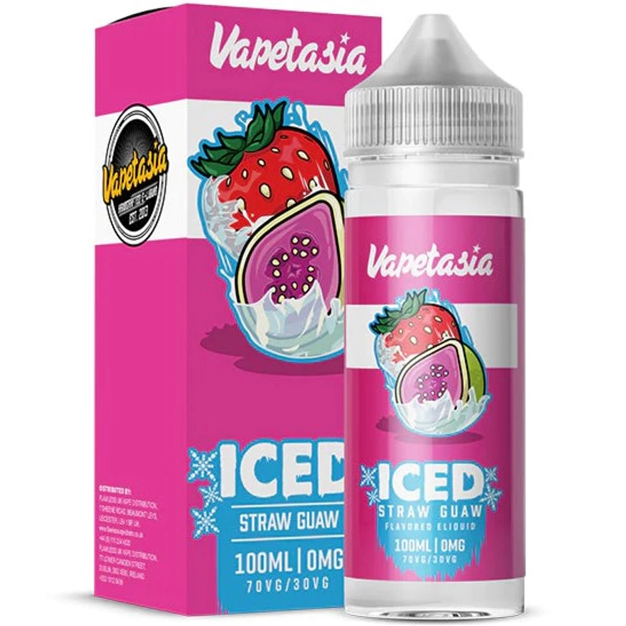 Iced Straw Guaw E Liquid 100ml By Vapetasia 1 Iced Straw Guaw E Liquid 100ml By Vapetasia