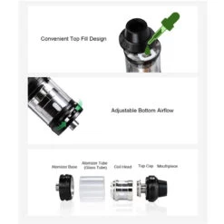 Innokin Scion 2 & Plexus Edition Tank Free E Liquids -E-Smoke Shop Innokin Scion 2 Subohm Tank Characteristics 600 x 600 82302.1540053146