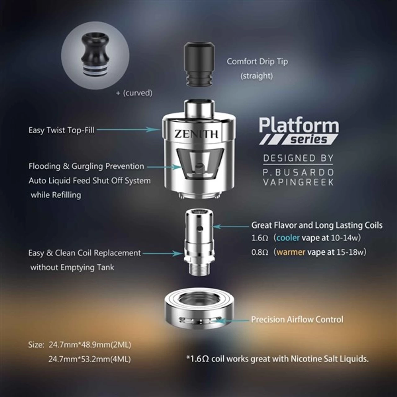 Innokin ITaste Kroma-A Zenith Vape Kit Inc Free E Liquids Free Delivery 3 Innokin ITaste Kroma-A Zenith Vape Kit Inc Free E Liquids Free Delivery - Image 3
