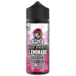 Succulent Strawberry E Liquid 100ml By Old Pirate Lemonade