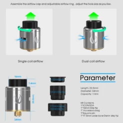 Vandy Vape Icon RDA -E-Smoke Shop Vandy Vape Icon RDA Parameters 47816.1500891191