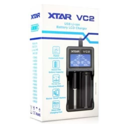 Xtar VC2 Battery Charger With UK Plug -E-Smoke Shop Xtar VC2 Charger Packaging 21178.1554715209