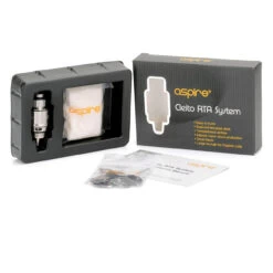 Aspire Cleito RTA System -E-Smoke Shop authentic aspire cleito rta rebuildable tank atomizer coil system silver stainless steel 21676.1471452841